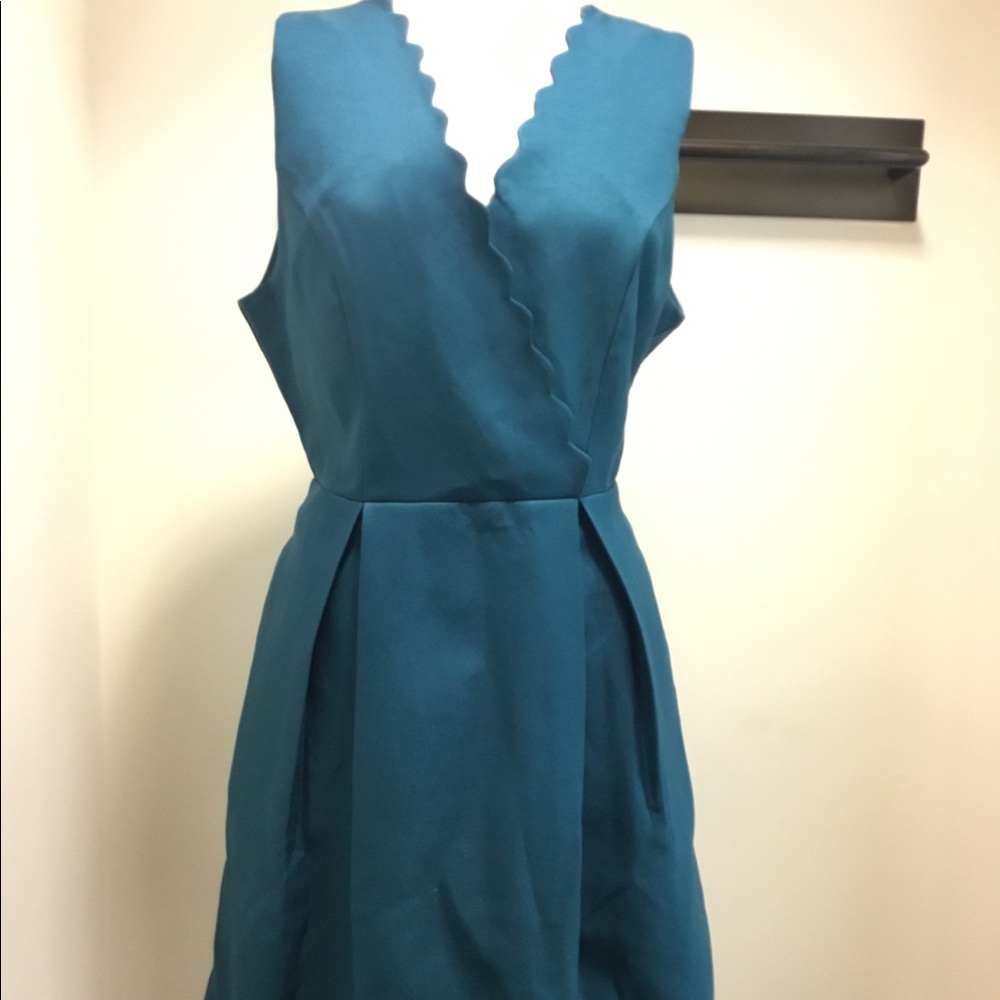 Teal sleeveless dress